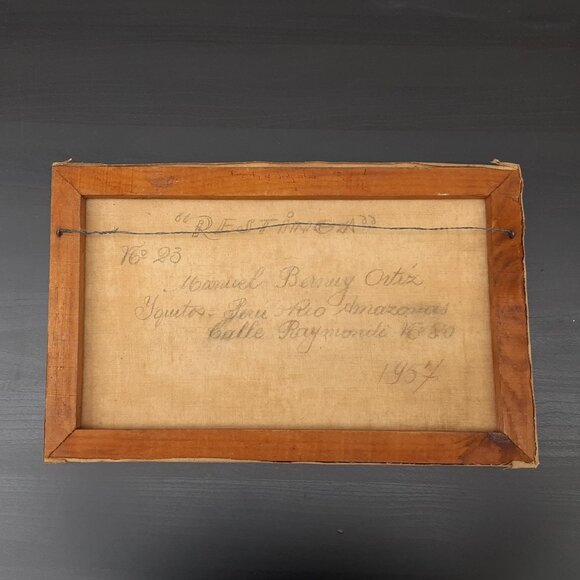 ORIGINAL Manuel Bernuy Ortíz Painting | 1957 | OIL ON CANVAS - Picture 6 of 6